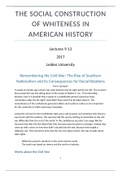 The Social Construction of Whiteness in American History Lectures 9-13