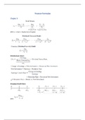 Formulas and notes (Chapters 9, 10, 12, 14-18, 20-22, 28)