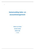 Samenvatting Sales- en accountmanagement 