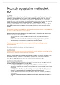 Muzisch agogische methodiek H2