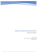 Complete uitwerkingen Hoorcolleges Reflection on Science