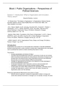 GEO2-2218 Organisation Theories Summary