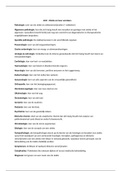 Begrippenlijst Vakjargon en open vragen Pathologie 17-18