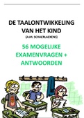 MONDELINGE TAAL 1 &vert; Mogelijke examenvragen en -antwoorden DEEL 1 Taalontwikkeling van het kind