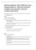 summary paper Internal controls