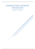 Samenvatting algemene pyschologie