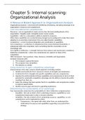 Strategic Management Chapter 5: Internal Scanning: Organizational Analysis