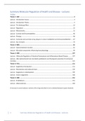 Summary HAP-31806 Molecular Regulation of Health and Disease