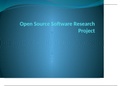 BBA 3551 Information Systems Management: Open Source Software Research Project Research an open source software project. Examples of open source projects are listed on page 123 of your textbook. You are not restricted to the open source projects listed on