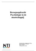 beroepsopdracht psychologie in de maatschappij 6792