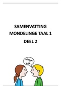  MONDELINGE TAAL 1 | Samenvatting DEEL 2