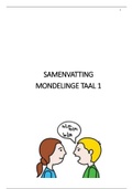 MONDELINGE TAAL 1 | Alles