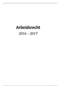 Arbeidsrecht 3 VPK Arteveldehogeschool schooljaar 2017 - 2018