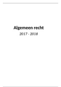 Recht samenvatting 2017-2018 verpleegkunde 3e jaar 