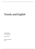 Trends and English article Digitalization (coolhunt)