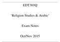 EDT303Q exam notes and summaries