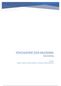 Psychiatrie een inleiding 9e editie. Alle hoofdstukken behalve hoofdstuk 9