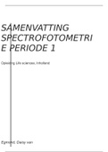 Spectrofotometrie en veiligheid periode 1