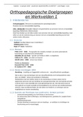 Examen samenvatting Orthopedagogische doelgroepen en werkvelden 1 - semester 1