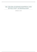 De zeven eigenschappen van effectief leiderschap - Stephen R&period; Covey