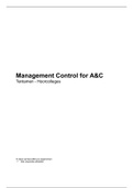 Management Control for A&C