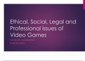 Professional & Ethical Issues in IT-ethical, social, legal and professional concerns of video games-presentation