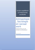 Samenvatting van antropologie, van de verplichte literatuur op blackboard van de thema`s sociale ongelijkheid en professionele socialisatie (! 