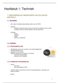 Cytologie&colon; Hoofdstuk 1 &lpar;Techniek&rpar;