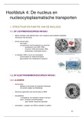 Cytologie: Hoofdstuk 4 (De nucleus en nucleocytoplasmatische transporten)