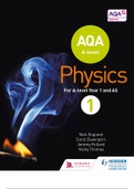 Aqa Year 1 Physics A Level