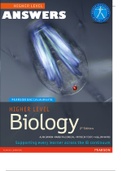 Pearson IB Biology Answers