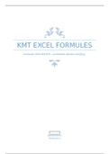 KMT excel formules