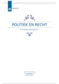 Politicologie en Recht aka Politiek en Recht samenvatting sociaal werk leerjaar 1