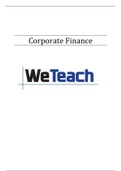 Really extended and usefull summary for Corporate Finance! 