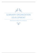 Complete summary Organization Development 