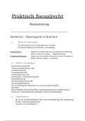 Belastingrecht samenvatting Windesheim M1.2 - Praktisch fiscaalrecht