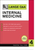 lange internal medicine Mcqs