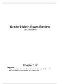 Grade 9 Mathematics (All Chapters!) (3rd Year)