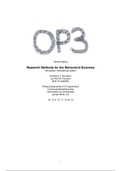 Samenvatting 'Research Methods for the Behavioral Sciences' van F. J. Gravetter & L. B. Forzano (op3)