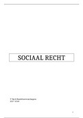 Samenvatting Sociaal Recht - 3e Bachelor Handelswetenschappen