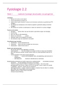 Samenvatting Nutrition Fysiologie blok 2.2 