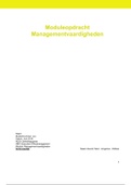 Moduleopdracht NCOI Managementvaardigheden - cijfer 8 - 2016