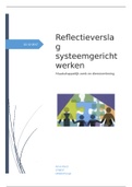 Systeemgericht werken assessment reflectieverslag (8,7) social work / maatschappelijk werk en dienstverlening