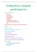 Trading Stock, Companies & Dividends Tax