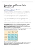 Samenvatting Operations and Supply Chain Managament HFST 4, 5, 6, 9, 10, 18, 21 en 22