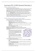 Summary General Chemistry 1