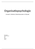 Organisatiepsychologie Leertaak 4