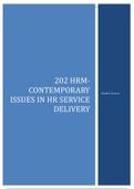 202-HRM- Contemporary issues in HR service delivery