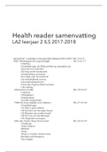 LA2_Health reader_Leerjaar 2