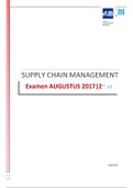 Examenvragen Supply Chain Management (2de zit 2017)